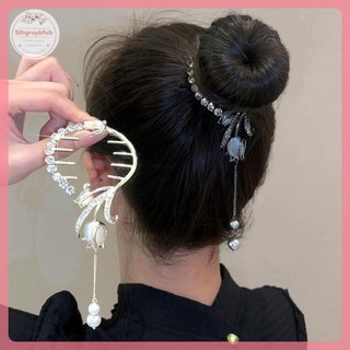STHB Kim Cương Giả Vuốt Tóc Ngọc Trai Kẹp sel Thuốc Đuôi Ngựa Khóa Nữ Kẹp Tóc Bé Gái Barrette Phụ Kiện Tóc VN