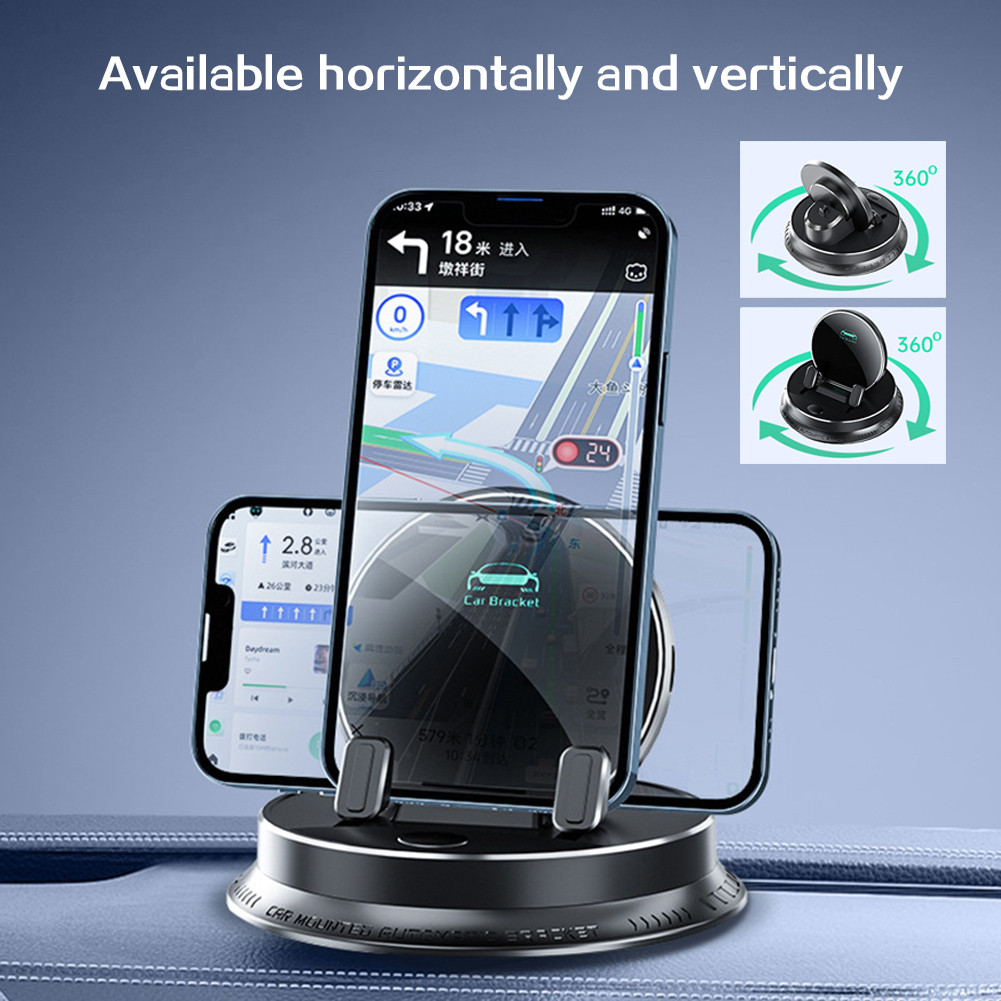 Giá đỡ điện thoại ô tô 360° Giá đỡ điện thoại di động có thể xoay được để lái xe an toàn