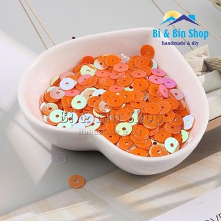 30g Kim Sa Phẳng 5mm Màu Sữa Cừ Đính Kết Trang Phục Thời Trang, Làm Phụ Kiện Handmade