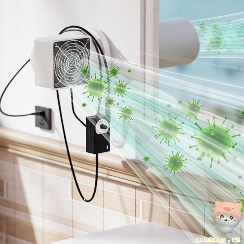 Quạt ống 12V hiệu quả năng lượng mặt trăng 50mm 63mm 75mm cho tủ quần áo Tủ giày Xưởng thông hơi Hoạt động liên tục Thông gió