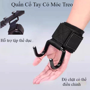 Quấn Cổ Tay Có Móc Treo,Hỗ trợ kéo xà, tập lưng trợ lực nâng đẩy tạ,Tiện Lợi Tại Nhà