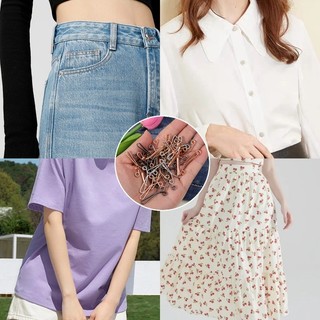 [GuuDuu] 10-40 Cái Kẹp cố định - dành cho quần rộng, váy - Chống trượt, Không may, Có thể điều chỉnh - Phụ kiện trang trí quần áo - Khóa thắt lưng hình chữ U