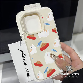 ibumpers Ốp Điện Thoại iPhone Họa Tiết Cá Mèo Nhật Bản Dễ Thương Cho IPhone 16 15 14 12 13 11 Pro Max IP 7 8 Plus X XS XR Ốp Lưng Mỏng Silicon Mềm Da Họa Tiết