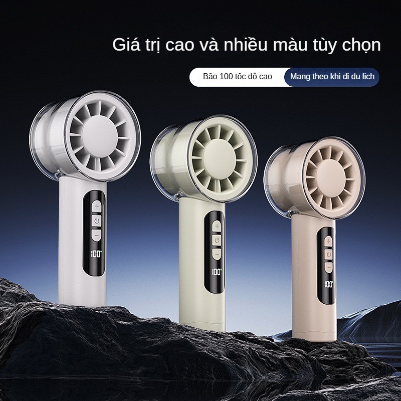 Quạt Nhỏ USB Gió Lớn Quạt Nhỏ Tốc Độ Cao Yên Tĩnh Ký Túc Xá Sinh Viên Mini Cầm Tay Sạc Di Động