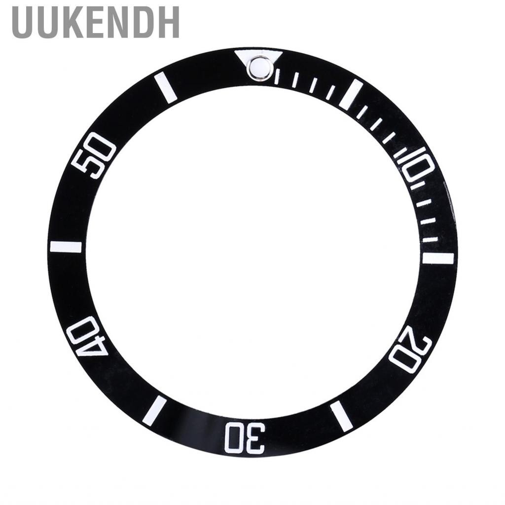 Uukendh Sonew Geramic Watch Vezel Chèn số đánh dấu Vòng tay thay thế vòng tay cổ điển (màu xanh lá cây)