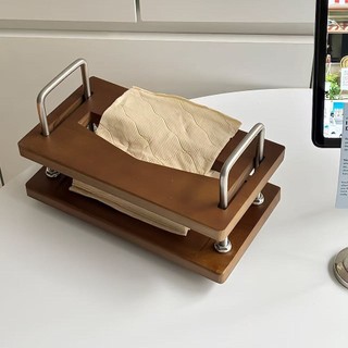 Mandy Home Gỗ Chắc Chắn Retro Hộp Khăn Giấy Vuông Giá Trị Cao Hiện Đại Đơn Giản Hộp Giấy Cafe Nhà Hàng Thích Hợp