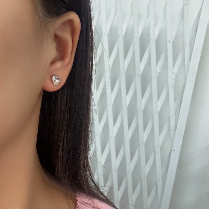 6 Cái / bộ Bông Tai Trái Tim và Ngôi Sao Phong Cách Hàn Quốc Thanh Lịch - Phụ Kiên Trang Sức Thời Trang