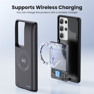 [JLK] Pin dự phòng 10000mAh sạc không dây từ tính cho Samsung Galaxy S22/S23/S24/S25/S26 Ultra, S25 Plus, sạc dự phòng di động