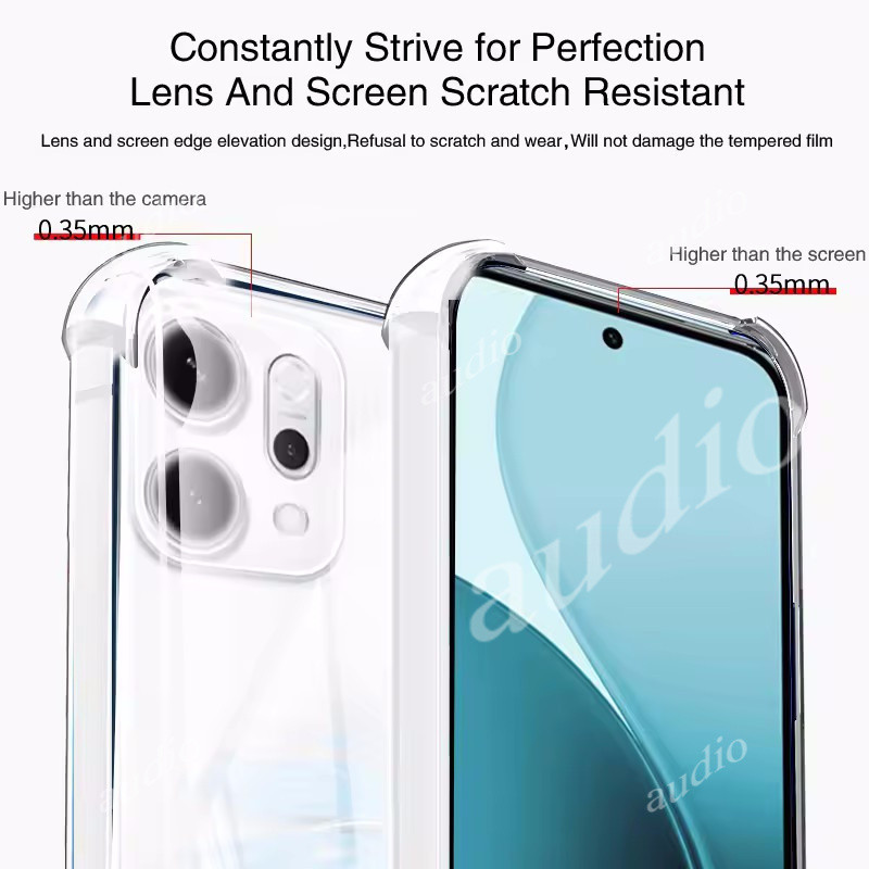 Ốp điện thoại TPU mềm chống rơi bốn góc chống sốc OPPO Reno14 F 5G cho Oppo Reno 14F 5G Silicon mềm bảo vệ trong suốt Ốp lưng cho OPPO Reno14F OppoReno14 F 5G Coque