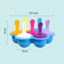 Khuôn Làm Kem ROLY, có Tay Cầm Khay Đá DIY, 7 Lỗ Thực Phẩm Đầy Nhựa Silicon Trái Cây Lắc Máy Làm Sinh Tố Trái Cây