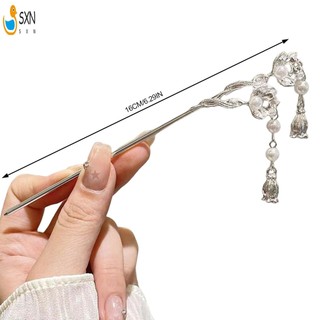 Phụ Nữ Thanh Lịch Tóc Chignon Với Tua Rua Sườn Xám Đũa Tóc Có Hoa Trang Trí Cho Tóc DIY Phụ Kiện Tạo Kiểu Tóc