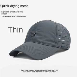 Mũ lưỡi trai nam mùa hè mỏng thoáng khí, mũ bóng chày bảo vệ khỏi nắng, nhanh khô cho chu vi đầu lớn