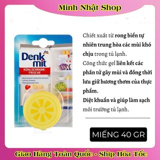 [Mẫu mới nhất] Sáp khử mùi tủ lạnh Denkmit hương chanh