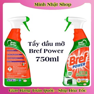 [Mẫu mới nhất] Chai Xịt Tẩy Dầu Mỡ Nhà Bếp Bref Power Dung Tích 750ml Dùng Được Cho Máy Hút Mùi, Lò Nướng của Đức