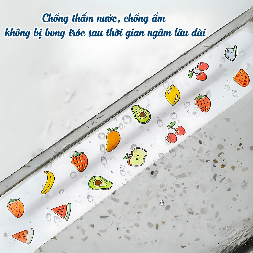 Cuộn Dán Viền Bồn Rửa Chén Chống Thấm Nước, Băng Keo Dán Khe Hở Nhà Bếp, Phòng Tắm Chống Ẩm Mốc