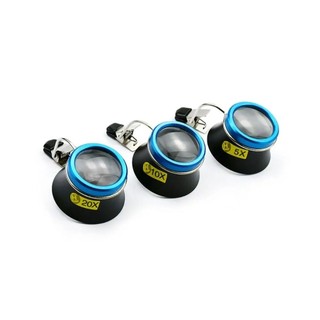 Kính lúp kính mắt 5X 10X 20X Ống kính phóng đại Clip-On Eye Loupe Di động Thị kính của thợ kim hoàn Quy trình hoạt động Bộ dụng cụ sửa chữa đồng hồ