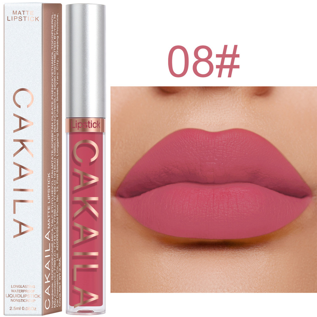 Son môi Velvet Matte Richly Pigmented Nuôi dưỡng & Son môi lâu trôi Sử dụng trang điểm mỹ phẩm