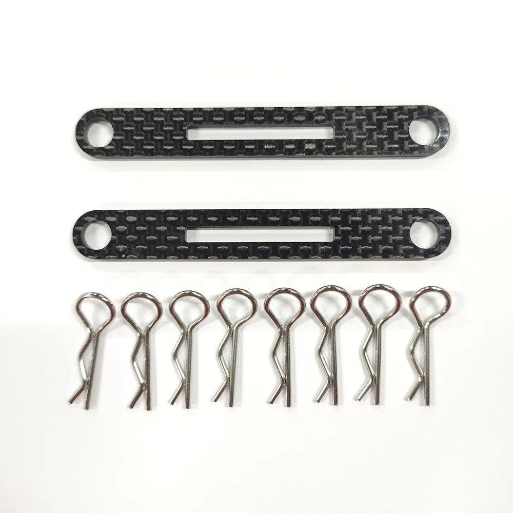 2 Chiếc Sợi Carbon Vỏ Bài Menber Hỗ Trợ Gắn Cho 1 / 10 RC Xe TAMIYA TT02 XV01