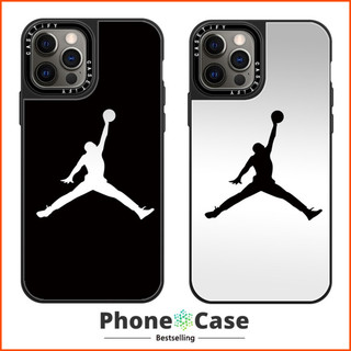 Ốp lưng gương cho iPhone 16 15 14 13 12 11 S XR XS 7G 8 Plus SE2 mini nhãn Jordan chống sốc