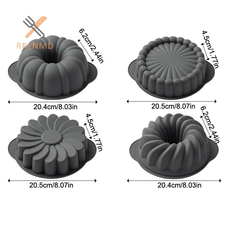 RRLNMD Khuôn Làm Bánh Silicon Chịu Nhiệt Độ Cao Nhà Bếp Nướng Bánh Khuôn MỚI