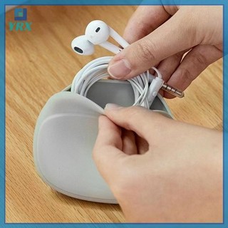 Túi lưu trữ cáp dữ liệu silicon di động YRX Hộp lưu trữ tai nghe Hộp lưu trữ điện thoại dễ thương Chìa khóa Son môi Túi lưu trữ Dây du lịch.