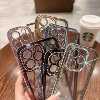 Ốp đt iPhone ốp lưng đính đá pha lê lấp lánh chống sốc chống trầy phù hợp cho iPhone 17 16 15 14 13 12 11 Pro Max Plus