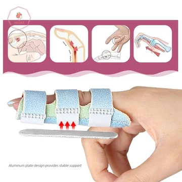 AACAR Kích hoạt Nẹp ngón tay Nẹp ngón tay Nẹp ngón tay cho viêm khớp Chấn thương bong gân Phù hợp với đau ngón tay *