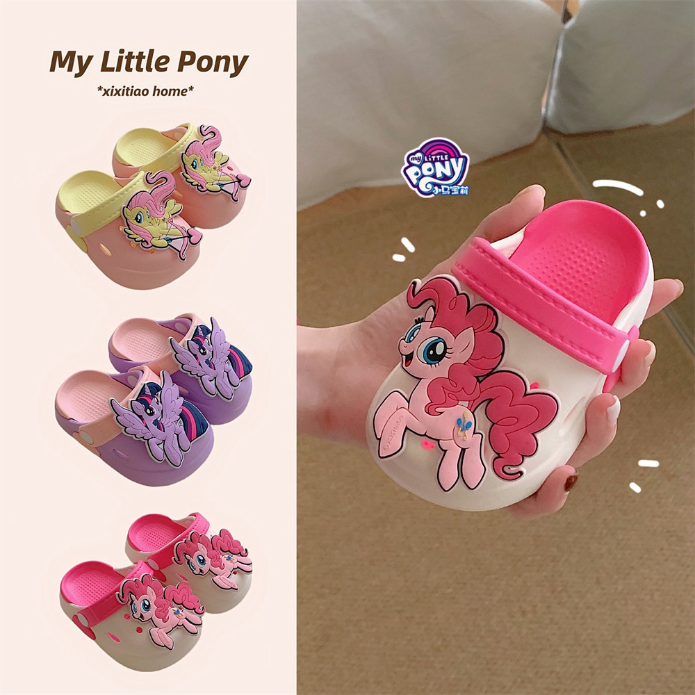 XIXITIAO Chính Hãng My Little Pony Dép Dép Trẻ Em Bé Gái Đi Biển Mùa Hè Dép Thoải Mái