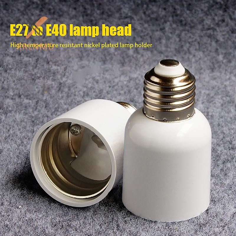 RRLNMD E14 Sang E27 Adapter Ổ Cắm Chuyển Đổi Nhựa Chống Cháy Bộ Chuyển Đổi Chất Liệu Chất Lượng Cao Ổ Cắm Bóng Đèn Adapter Giá Đỡ Đèn MỚI