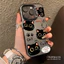 ibumpers Ốp Điện Thoại iPhone Họa Tiết Mèo Đen Dễ Thương Cho IPhone 16 15 14 12 13 11 Pro Max IP 7 8 Plus X XS XR Ốp Lưng IMD Cứng Và Nhẵn