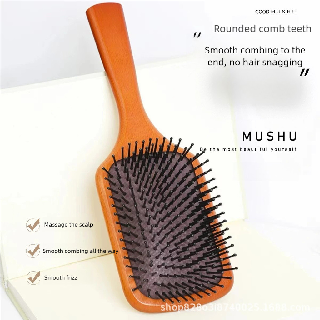 NEXTPH Túi Khí Massage Lược, Chăm Sóc Tóc Mái Chèo Đệm Tre Lược, Rụng Tóc Đệm Không Khí Lược Gỗ Chăm Sóc Tóc Da Đầu