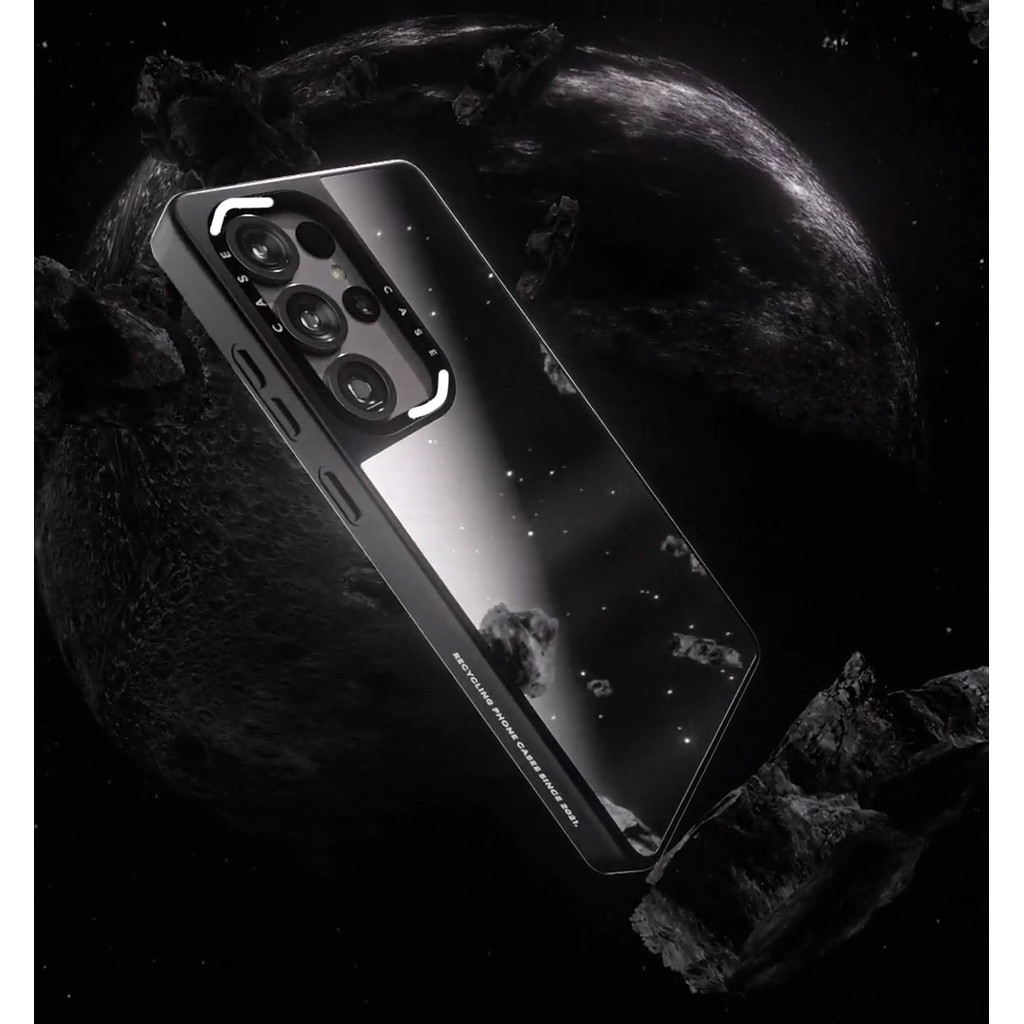 CASECASE X Basquiat '' In This Case '' Ốp điện thoại hút từ tính bằng gương đen mờ Samsung Galaxy S23 S24 S25 Ultra Plus Mặt sau cứng có hộp khắc logo