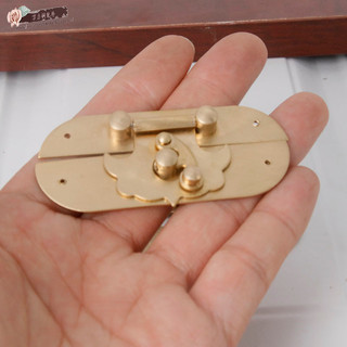 Khóa hộp trang sức bằng đồng cổ, khóa nhỏ bằng gỗ camphor, thẻ khóa hộp gỗ, khóa hộp phần cứng