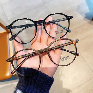 Kính giả cận nam nữ gọng da giác bản lề hợp kim cao cấp phong cách Hàn Quốc, chống tia UV 1029