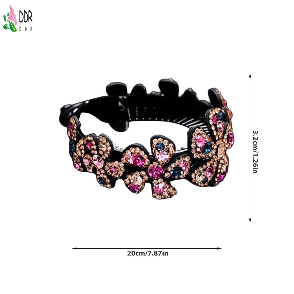Bling Bun Kẹp Với Kim Cương Giả Trang Trí Tổ Barrettes Phụ Kiện Tóc Cho Nữ và Bé Gái Sử Dụng Hàng Ngày
