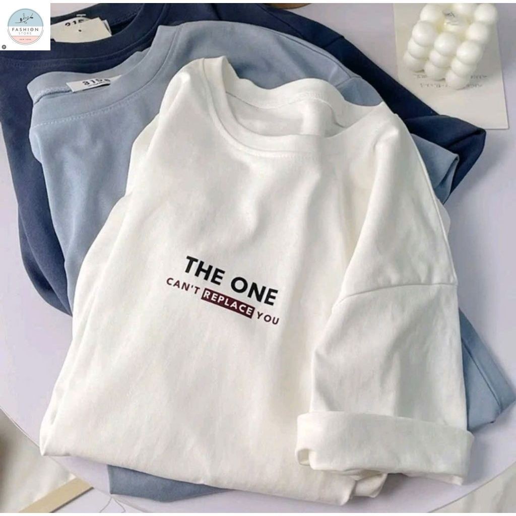 Áo phông chất cotton thoáng mát form rộng tay lỡ - THE ONE free -quanao94