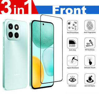 cho Honor X6c 4G HD Bảo vệ màn hình 3 trong 1 Kính cường lực cho Honor X5b X7a Plus X6b X6a X7c X7b X8c X8b X8a X9b X9c Smart 4G 5G Sợi carbon Trở lại phim & Máy ảnh Bảo vệ ống kính