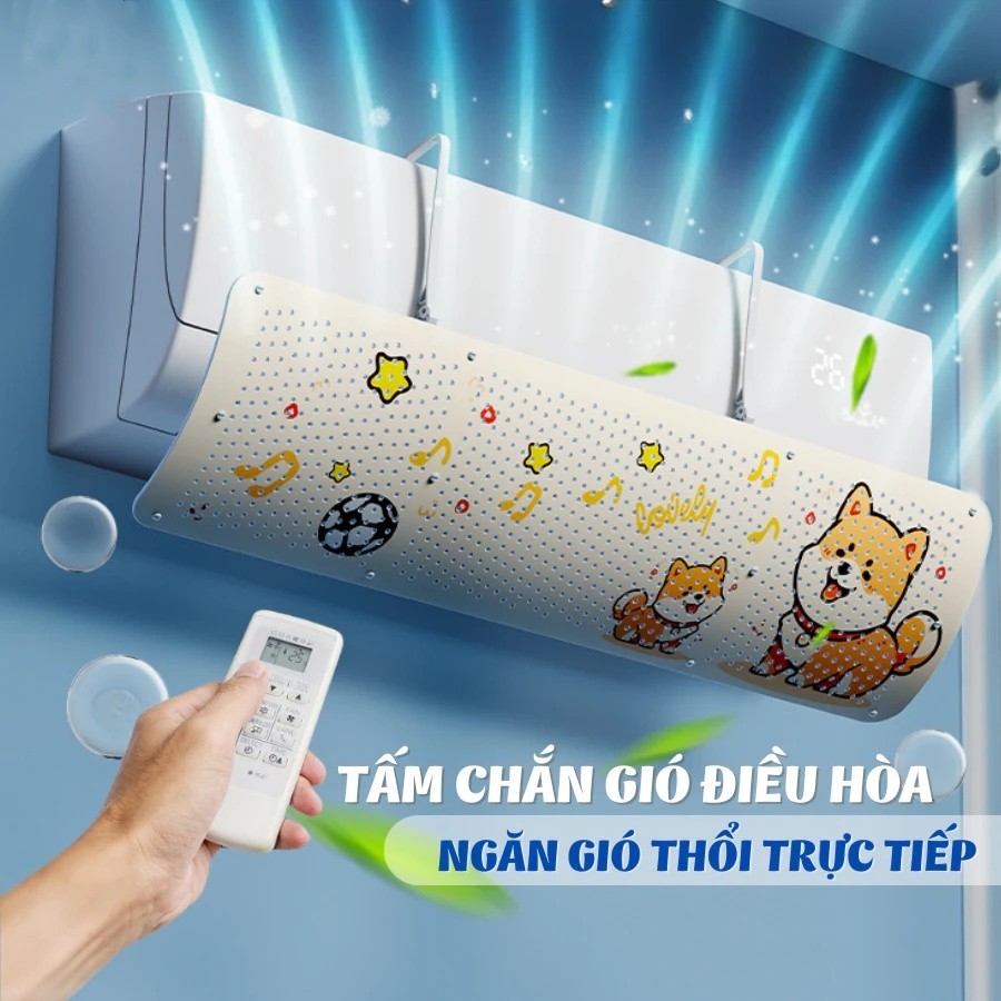 Tấm Chắn Gió Điều Hoà, Tấm chuyển đổi hướng gió điều hoà, máy lạnh bảo vệ sức khoẻ gia đình - FE123