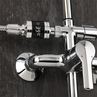 Nhiệt kế tắm DWELLCO, Đồng hồ đo nhiệt độ nước vòi chống nước thời gian thực, Màn hình kỹ thuật số LED chính xác Máy đo nhiệt độ tự cấp nguồn