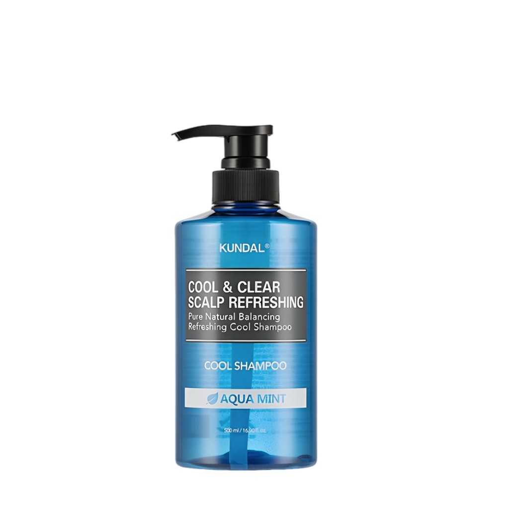 Dầu gội mát lạnh làm sạch da đầu KUNDAL COOL & CLEAR SCALP REFRESHING COOL SHAMPOO AQUA MINT 500ml | DAMDAVN
