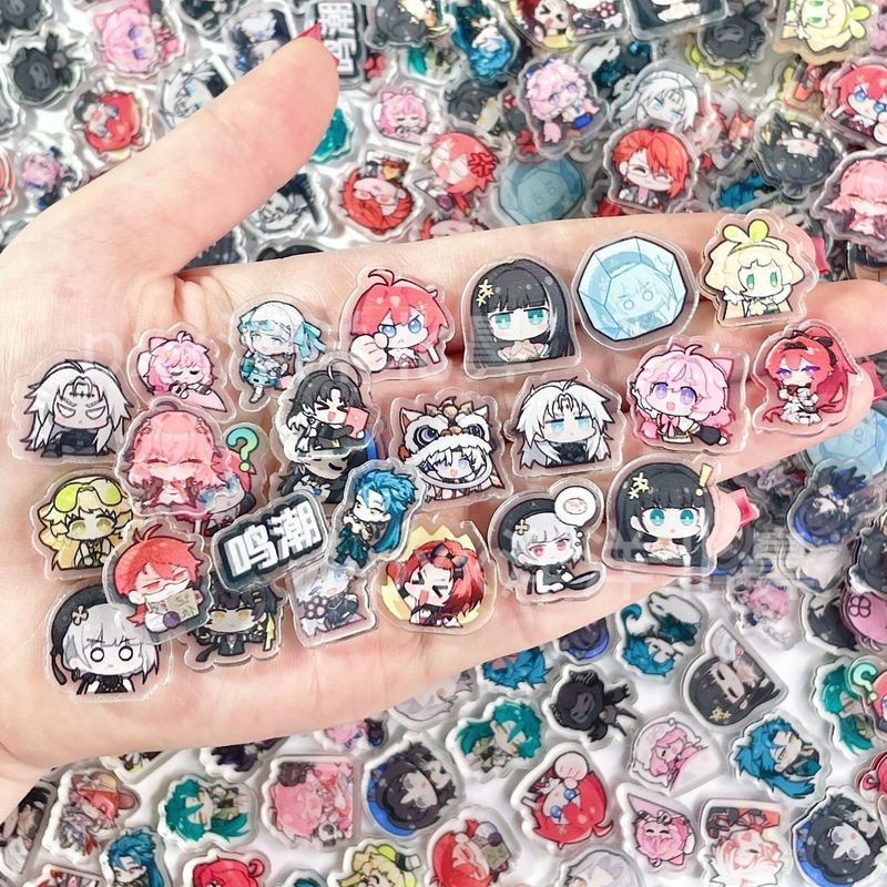 Wuthering Waves 2cm Acrylic Charm DIY Kit Anime Con Freebie & Shaker Craft
