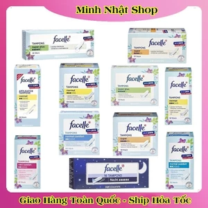 Tampon - Băng vệ sinh Tampon Facelle đầy đủ size chuẩn Đức- DATE MỚI ĐỦ BILL