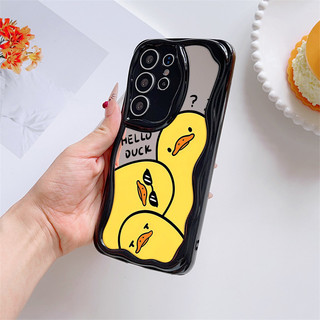 Ốp Gương Kem Vịt Hello Cho OPPO A15 A15S A16 A17 A31 A3S A53 A55 A57 A5S A74 A92 A9 A5 A93 2020 A94 A76 A78 F11 F9 A58 A38 A79 A5PRO F29PRO A3X A3PRO A60 Vỏ NYJM