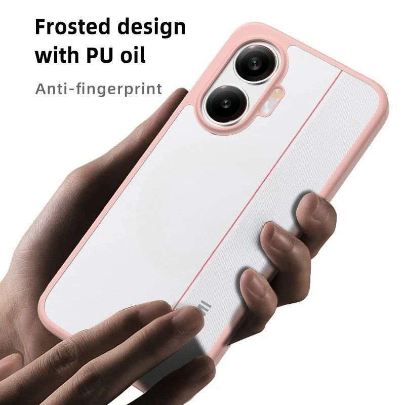 Dành Cho Xiaomi Redmi Turbo 4 Pro Hybrid Trong Suốt Chống Va Đập TPU & PC Matte Túi Khí Chống Sốc Ốp Lưng