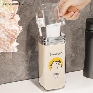 {YAN3} Cốc đựng bàn chải đánh răng hoạt hình dễ thương Hộp đựng bàn chải đánh răng du lịch Cốc nước súc miệng di động đơn giản dành cho chuyến đi công tác Cắm trại tại nhà {yancrane3.vn}