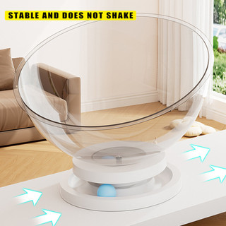Tổ mèo trong suốt Acrylic Space Capsule Giường cho mèo có bóng theo dõi Đồ chơi cho mèo đa chức năng