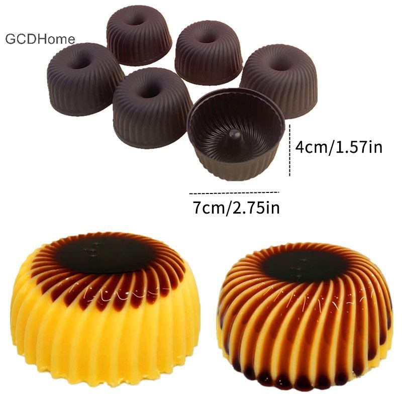 GCDHome Silicone Caramel Pudding Cupcake Muffin Donut Khuôn Cho Caramel Pudding Thạch Bánh Ngọt Trang Trí Dụng Cụ Nhà Bếp Khay Nướng Nóng
