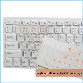 EZ Hàn Quốc Miếng Dán Bàn Phím Tiếng Anh Thay Thế Dán Với Chữ Nền Trong Suốt Cho Laptop Bàn Phím Để Bàn