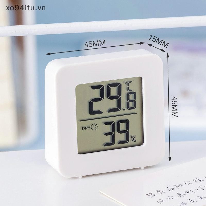 XOITU Nhiệt kế điện tử kỹ thuật số Máy đo độ ẩm trong nhà Máy đo nhiệt độ phòng khô ướt cho bé Máy đo nhiệt độ phòng VN