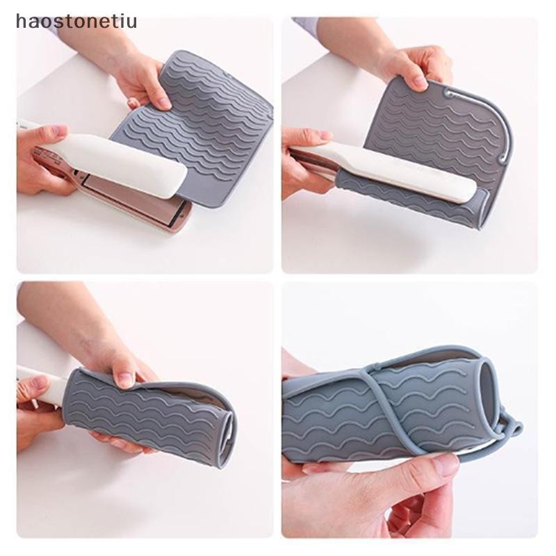 HA Đa Năng Silicon Chịu Nhiệt Miếng Lót Cách Nhiệt Thảm Cho Máy Duỗi Tóc Uốn Nhiệt Dính Uốn Sắt Phẳng n